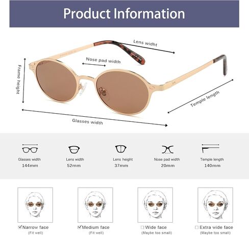 Polarized Retro Oval Sunglasses Womens Men Trendy 2025, Vintage Narrow Round Shades Chic 80 90s Sun Glasses VF2253 in Kuwait