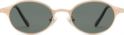 Polarized Retro Oval Sunglasses Womens Men Trendy 2025, Vintage Narrow Round Shades Chic 80 90s Sun Glasses VF2253 in Kuwait