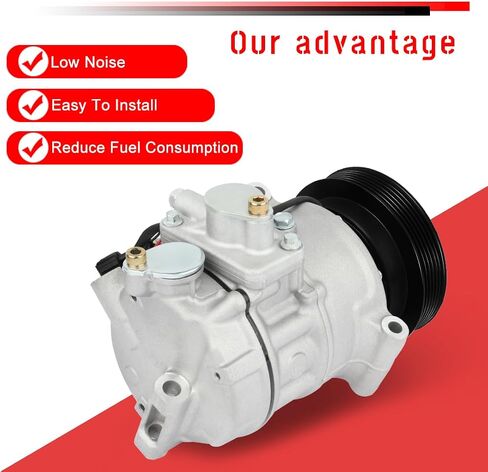 CCIYU A/C Compressor with Clutch A/C Air Compressor for Car 2008 2009 2010 2011-2012 for Land Rover LR2 3.2L Air Conditioning Compressor for 67675, 68675 in Saudi Arabia