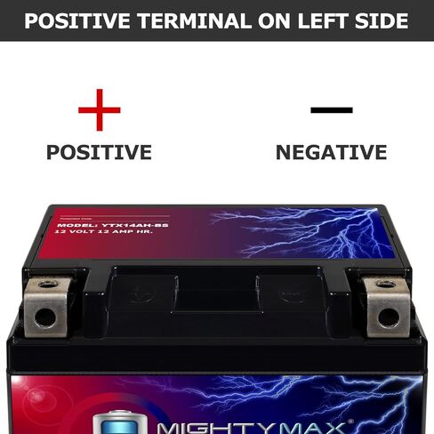 Mighty Max Battery YTX14AH 12V 12AH Battery for Honda 750 CB750 Nighthawk '91-'03 in Saudi Arabia