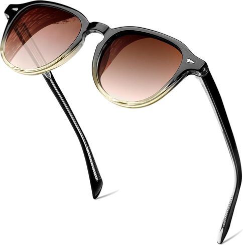 KANASTAL Acetate Polarized Sunglasses for Women Men UV400 Retro Round Sun Glasses Fashion Shades in Saudi Arabia