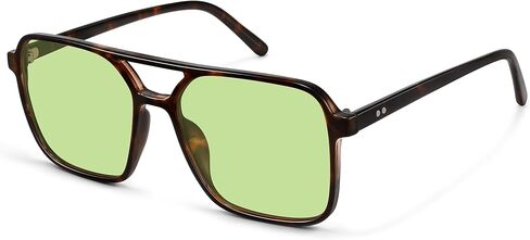 نظارات شمسية مربعة الشكل للنساء والرجال، ظلال حماية من الأشعة فوق البنفسجية العصرية in Kuwait