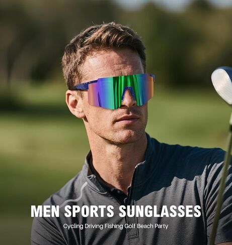 نظارات شمسية رياضية من MALIDAK للرجال والنساء والشباب نظارات بيسبول حماية من الأشعة فوق البنفسجية 400 للرجال لركوب الدراجات in Kuwait