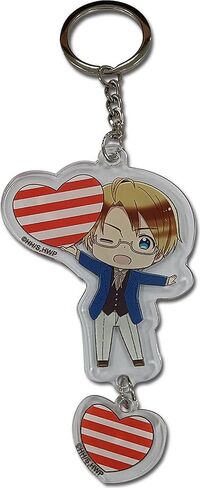 Great Eastern Entertainment Hetalia S7 - سلسلة مفاتيح SD أكريليك أمريكا in Saudi Arabia
