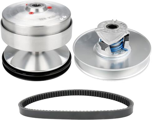JDMON Aluminum Driven Clutch with Belts Compatible with Club Car DS 1997-Up & Precedent 2004-Up, Replacement for 101833902 101832902 1018340-01 1014081 in Saudi Arabia