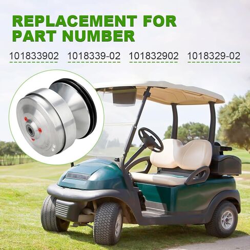 JDMON Aluminum Driven Clutch with Belts Compatible with Club Car DS 1997-Up & Precedent 2004-Up, Replacement for 101833902 101832902 1018340-01 1014081 in Saudi Arabia