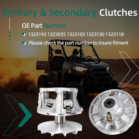 Clutch Bundle fits for Ranger 900 XP 2014-2019 Primary & Upgraded Secondary Clutches, OE 1323193 1323035 1323103 1323130 1323118 in Saudi Arabia