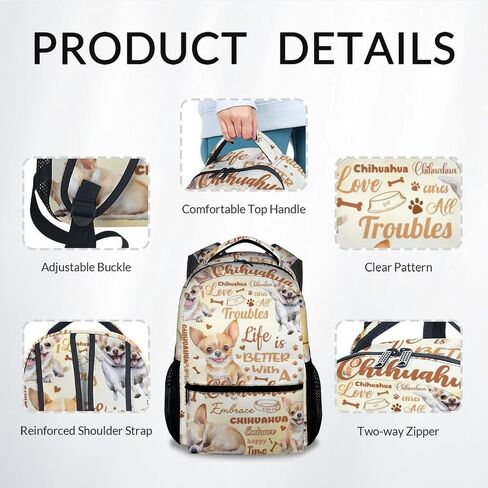 Mercuryelf Kids Bookbag - Dog Backpack for Boys Girls - 17 Inch Bulldogs Backpack for Primary Middle - Cute School Bag for Bulldogs Lovers in Kuwait