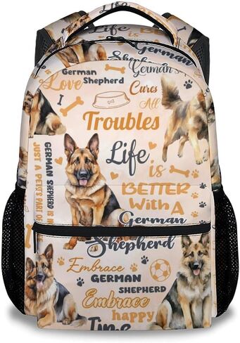 Mercuryelf Kids Bookbag - Dog Backpack for Boys Girls - 17 Inch Bulldogs Backpack for Primary Middle - Cute School Bag for Bulldogs Lovers in Kuwait