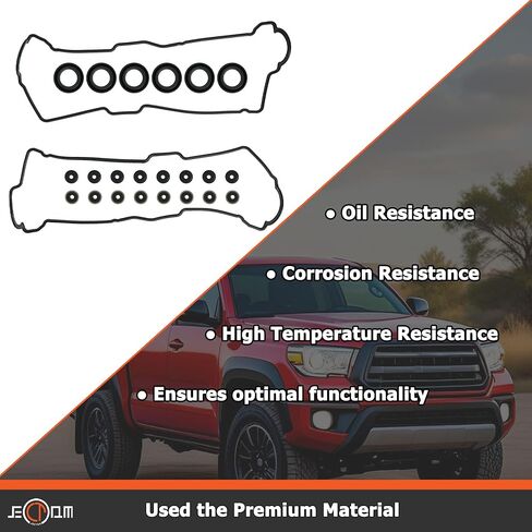 Engine Valve Cover Gasket Set VS50422R VC203 11213-62020 Compatible with 1995-2004 4Runner T100 Tacoma Tundra 3.4L V6 in Saudi Arabia