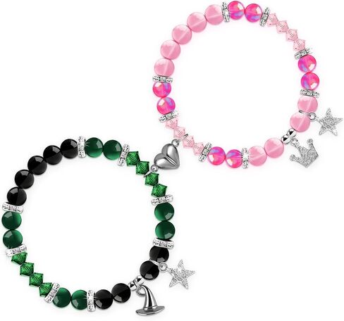 cow print Couples Bracelets Gift for Lovers - His and Hers Stretchable Bead Love Bracelets with Alphabet Stickers - Wedding, Valentine's Day, Christmas Jewelry Gifts for Women Men in Saudi Arabia