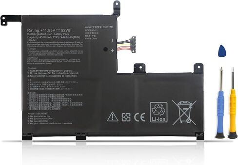 ZTHY C41N1727 Laptop Battery Replacement for Asus Zephyrus M GM501 GM501G GM501GM GM501GS ROG GU501 GU501G GU501GM GM501G-SEI006T GM501GS-EI015T GU501GM-BI7N8 GM501GM-EI005T GM501GS-EI003T 15.4V 55Wh in Saudi Arabia
