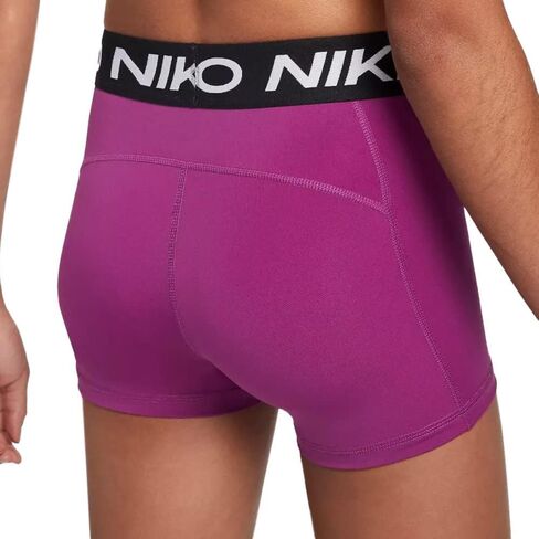 شورت ضغط للنساء من Nike Pro مقاس 3 بوصات (as1، Alpha، x_l، عادي، عادي) أرجواني in Saudi Arabia