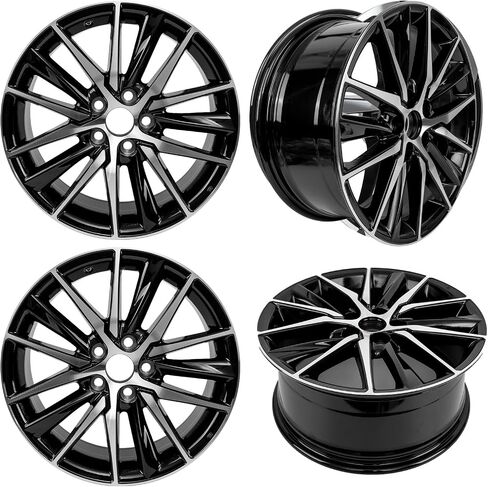 18 "جديد 18x8 في حافة عجلة مصنوعة من خليط معدني لتويوتا كامري SE 2018 2019 2020 2021 2022 2023 2024 تشكيله أسود واحد استبدال جنوط عجلات السيارة in Kuwait