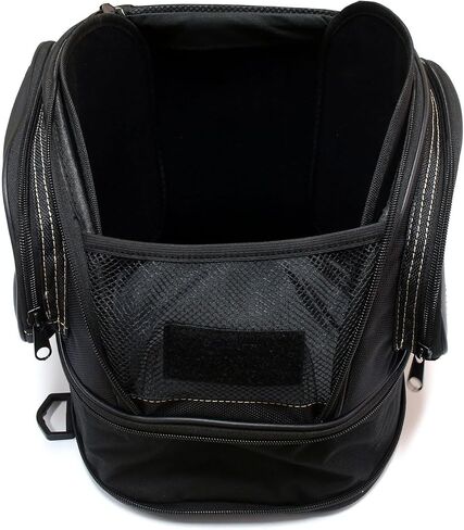 MZS Motorcycle Tail Bag, Expandable Dual Use Helmet Bag Luggage Storage Backpack with Waterproof Rain Cover - Multifunctional Motorbike Rear Seat Bag Accessories in Saudi Arabia