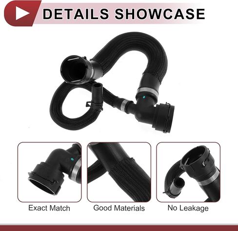 1 Pc Radiator Hose for Land Rover LR2 3.2L 2008-2012 Lower Coolant Water Hose No.LR007413 Black Rubber in Saudi Arabia