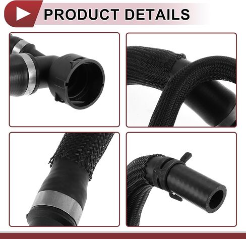 1 Pc Radiator Hose for Land Rover LR2 3.2L 2008-2012 Lower Coolant Water Hose No.LR007413 Black Rubber in Saudi Arabia