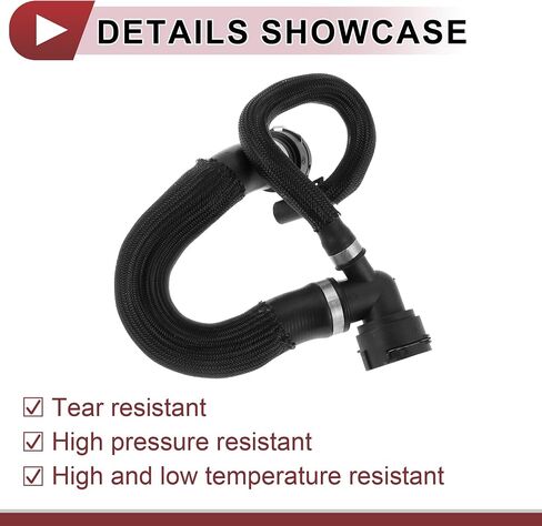 1 Pc Radiator Hose for Land Rover LR2 3.2L 2008-2012 Lower Coolant Water Hose No.LR007413 Black Rubber in Saudi Arabia