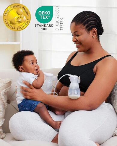 Momcozy Nursing Bras for Breastfeeding +Classic Hands Free Pumping Bra for 34C, 34D, 36A in Saudi Arabia