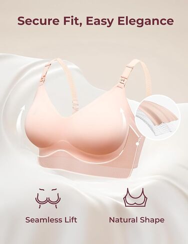 Momcozy Nursing Bras for Breastfeeding +Classic Hands Free Pumping Bra for 34C, 34D, 36A in Saudi Arabia