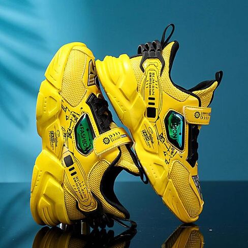 Kid Boys Girls Lightweight Breathable Sneakers Strap Athletic Tennis Shoes for Running Walking in Kuwait