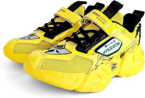 Kid Boys Girls Lightweight Breathable Sneakers Strap Athletic Tennis Shoes for Running Walking in Kuwait