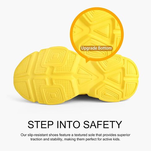 Kid Boys Girls Lightweight Breathable Sneakers Strap Athletic Tennis Shoes for Running Walking in Kuwait