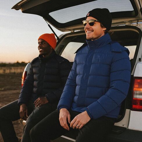 CAMELSPORTS Mens Winter Coats Warm Jacket with Detachable Hood Water-Repellent Windproof Parkas Casual Jackets in Kuwait