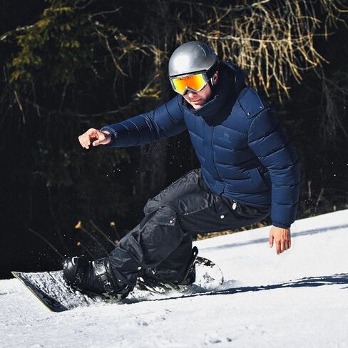 CAMELSPORTS Mens Winter Coats Warm Jacket with Detachable Hood Water-Repellent Windproof Parkas Casual Jackets in Kuwait