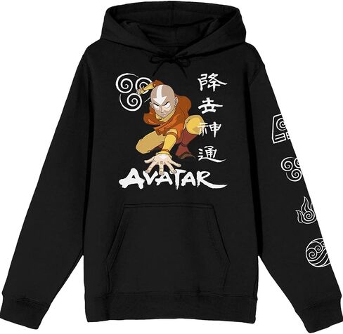 Bioworld Avatar the Last Airbender Ang Anime Character Black Hoodie in Saudi Arabia