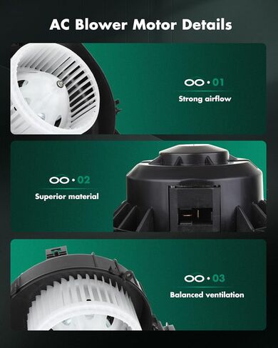 SCITOO 700259 HVAC Blower Motor With Fan Cage Fit for 2012-2017 for Hyundai Azera,2011-2016 for Hyundai Elantra,2013-2014 for Elantra Coupe,2013-2017 for Elantra GT,2014-2016 Equus,2012-16 Optima in Saudi Arabia