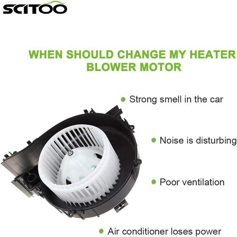 SCITOO 700259 HVAC Blower Motor With Fan Cage Fit for 2012-2017 for Hyundai Azera,2011-2016 for Hyundai Elantra,2013-2014 for Elantra Coupe,2013-2017 for Elantra GT,2014-2016 Equus,2012-16 Optima in Saudi Arabia