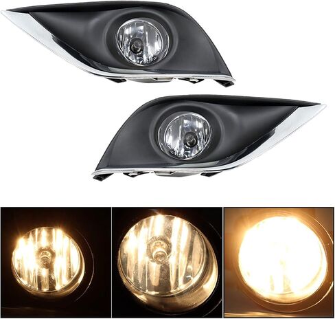 WFLNHB Fog Lights Assembly Replacement for 2015-2018 Nissan Versa 4 Door with Bulbs & Harness Switch Kit Driving Lamps Fog Lights Driver and Passenger Side in Saudi Arabia