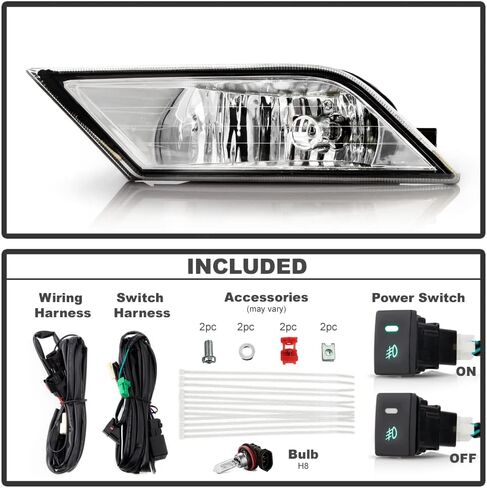 ACANII-For 2011-2013 Honda Odyssey مصابيح الضباب للقيادة مع مجموعة مفتاح السائق وجانب الركاب in Saudi Arabia