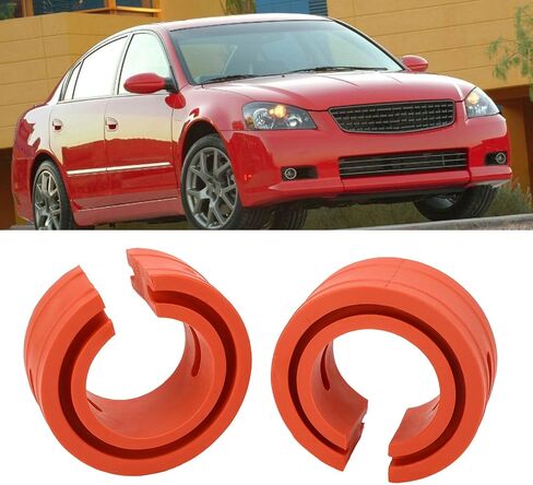 2PCS Car Coil Spring Buffer Rubber, Universal Car Shock Absorber Cushion Spring Bumper Buffer C Type Reduce Noise Anti Vibration for Cars, black in Saudi Arabia