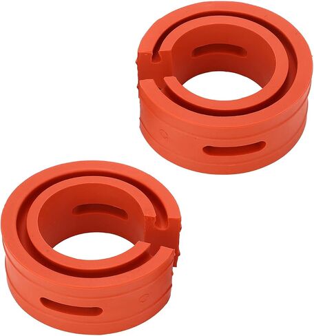 2PCS Car Coil Spring Buffer Rubber, Universal Car Shock Absorber Cushion Spring Bumper Buffer C Type Reduce Noise Anti Vibration for Cars, black in Saudi Arabia