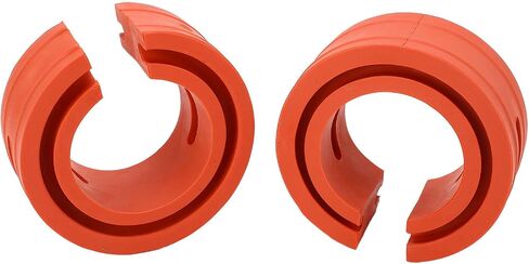 2PCS Car Coil Spring Buffer Rubber, Universal Car Shock Absorber Cushion Spring Bumper Buffer C Type Reduce Noise Anti Vibration for Cars, black in Saudi Arabia