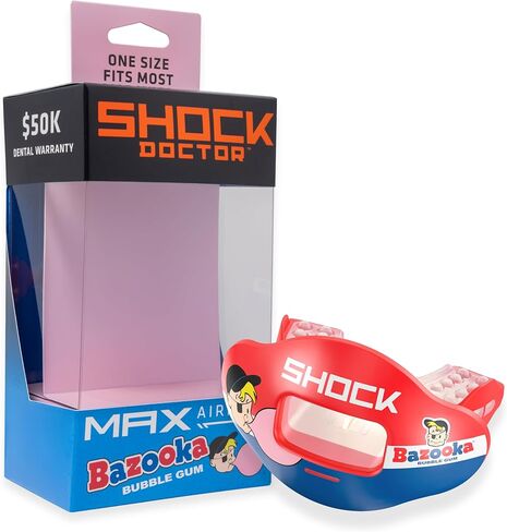 Shock Doctor Max Air Flow Flavored Graphics Bazooka Joe Bubble Gum OSFA in Kuwait