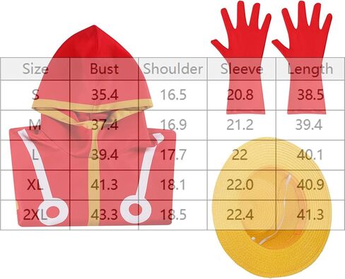 Adult Unisex Anime Men Red Hooded Jacket Cosplay Costume Long Coat Robe Cloak Cape Halloween Outfit with Gloves Hat in Saudi Arabia