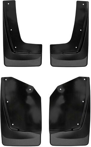 WeatherTech Custom No Drill Splash Guard MudFlaps لسيارة شيفروليه ترافيرس، ترافيرس المحدودة - المجموعة الأمامية والخلفية (110086-120086)، أسود in Saudi Arabia