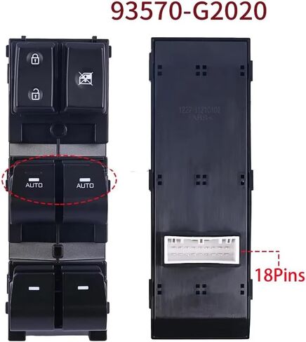 for Hyundai Ioniq 2017 2018 2019 2020 2021 Front Left Electric Power Master Window Switch 93570-G2020 93570-G20204X Parts in Saudi Arabia
