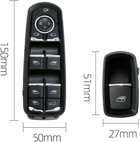 Electric Master Control Power Lifter Window Switch for Porsche Panamera Cayenne Macan 2011-2016(Model B) in Saudi Arabia