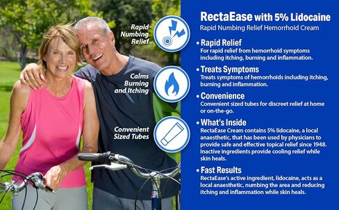 (2 Pack) 5% Lidocaine Hemorrhoid Relief Cream 1 oz Tube, Anorectal Cream, Rapid Numbing Relief, Hemorrhoid Treatment from Itch and Burn in Saudi Arabia