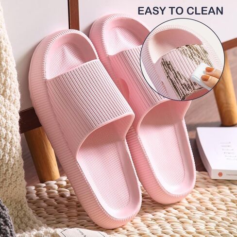 Pillow Slippers for Women and Men Quick Drying Shower Slippers Bathroom SandalsNon Slip Thick Sole Ultra Cushion in Saudi Arabia