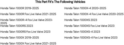 Tusk Removable Half Windshield Clear For HONDA Talon 1000R Fox Live Valve 2021-2022 in Saudi Arabia