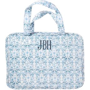 Personalized Hanging Toiletry Bag - Embroidered Travel Organizer for Women, Clear-Coated Makeup Bag with 4 Zipper Compartments, Foldable Organizer, Monogrammed Gift (Madison) in Saudi Arabia