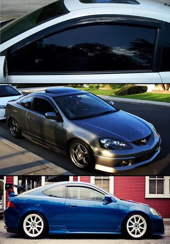 JDM Dark Tinted Style Window Visors Rain Guard Compatible with 2002-2006 Acura RSX 2 Door Coupe DC5 Type-S in Saudi Arabia