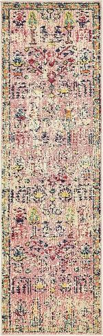 Rugs.com El Paso Collection Rug - سجادة متوسطة الحجم باللون الوردي بطول 6 أقدام مثالية للممرات والمداخل in Kuwait