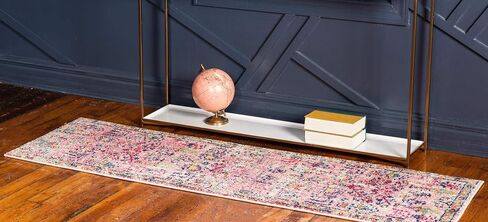 Rugs.com El Paso Collection Rug - سجادة متوسطة الحجم باللون الوردي بطول 6 أقدام مثالية للممرات والمداخل in Kuwait
