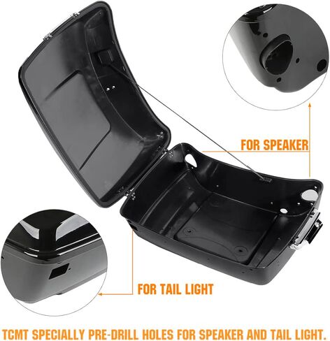 TCMT King Motorcycle Trunk Box Backrest Two-Up Mounting Luggage Rack Fit For Harley 2009-2013 Touring Road Street Electra Glide Road King Pack in Saudi Arabia